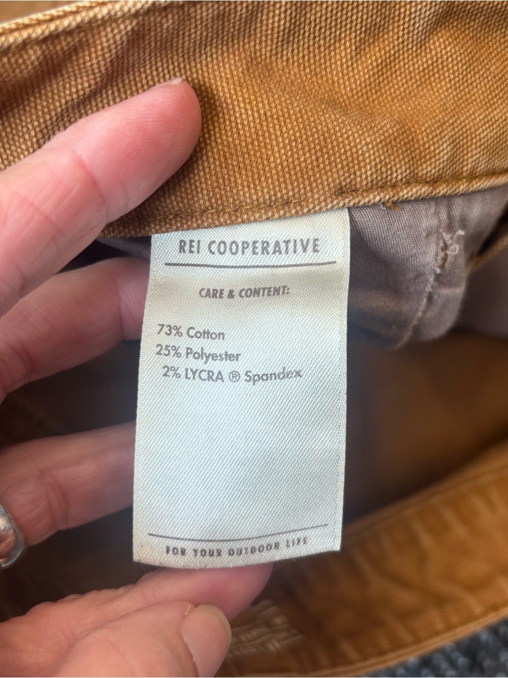 REI womens trailsmith pants double knee canvas size 6 - Picture 12 of 13